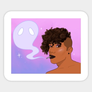 Ghostly Smoke Sticker